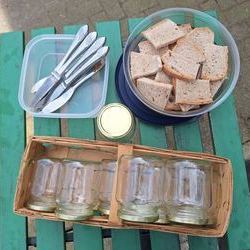 selbstgemachte Butter probieren !